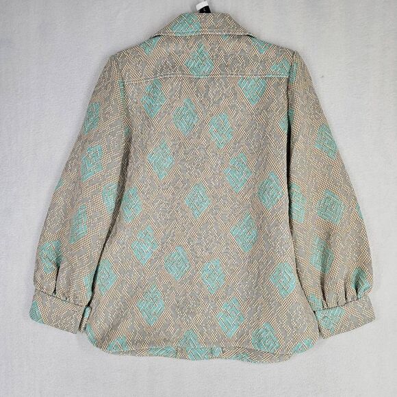 Vintage 70's Men's Blazer Jacket Cream M - Picture 2 of 4
